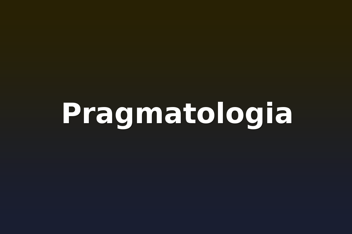 Pragmatologia