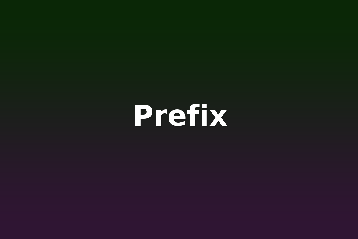 Prefix