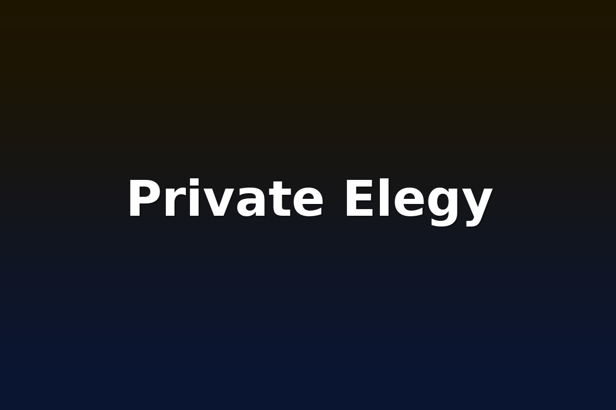 Private Elegy