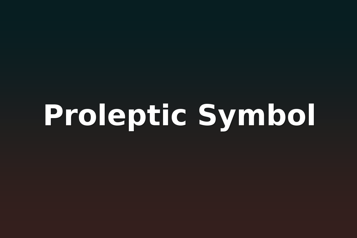 Proleptic Symbol