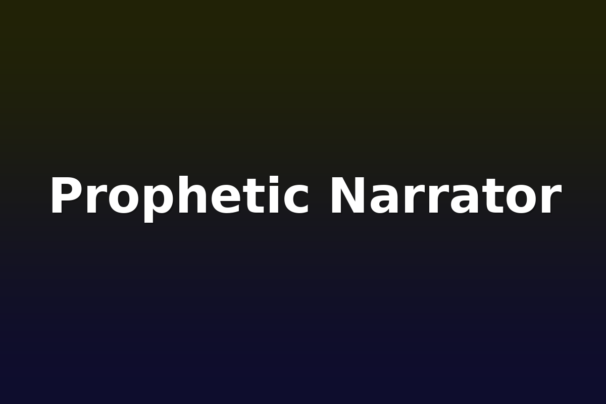 Prophetic Narrator