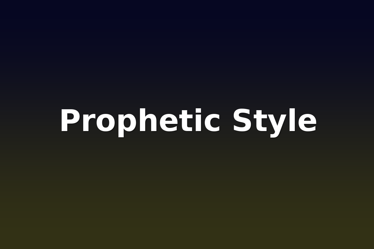 Prophetic Style