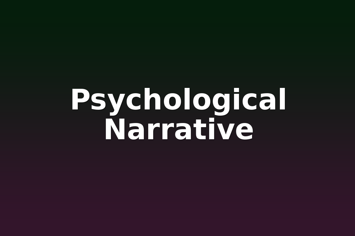 Psychological Narrative