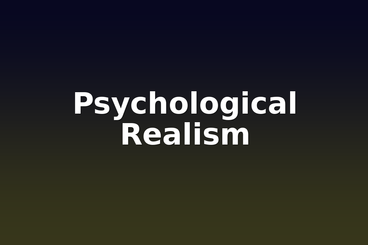 Psychological Realism