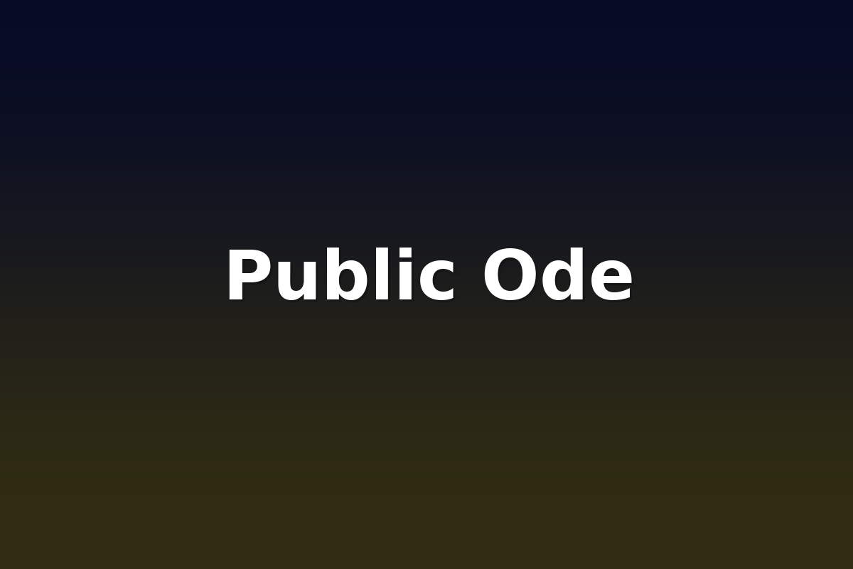 Public Ode