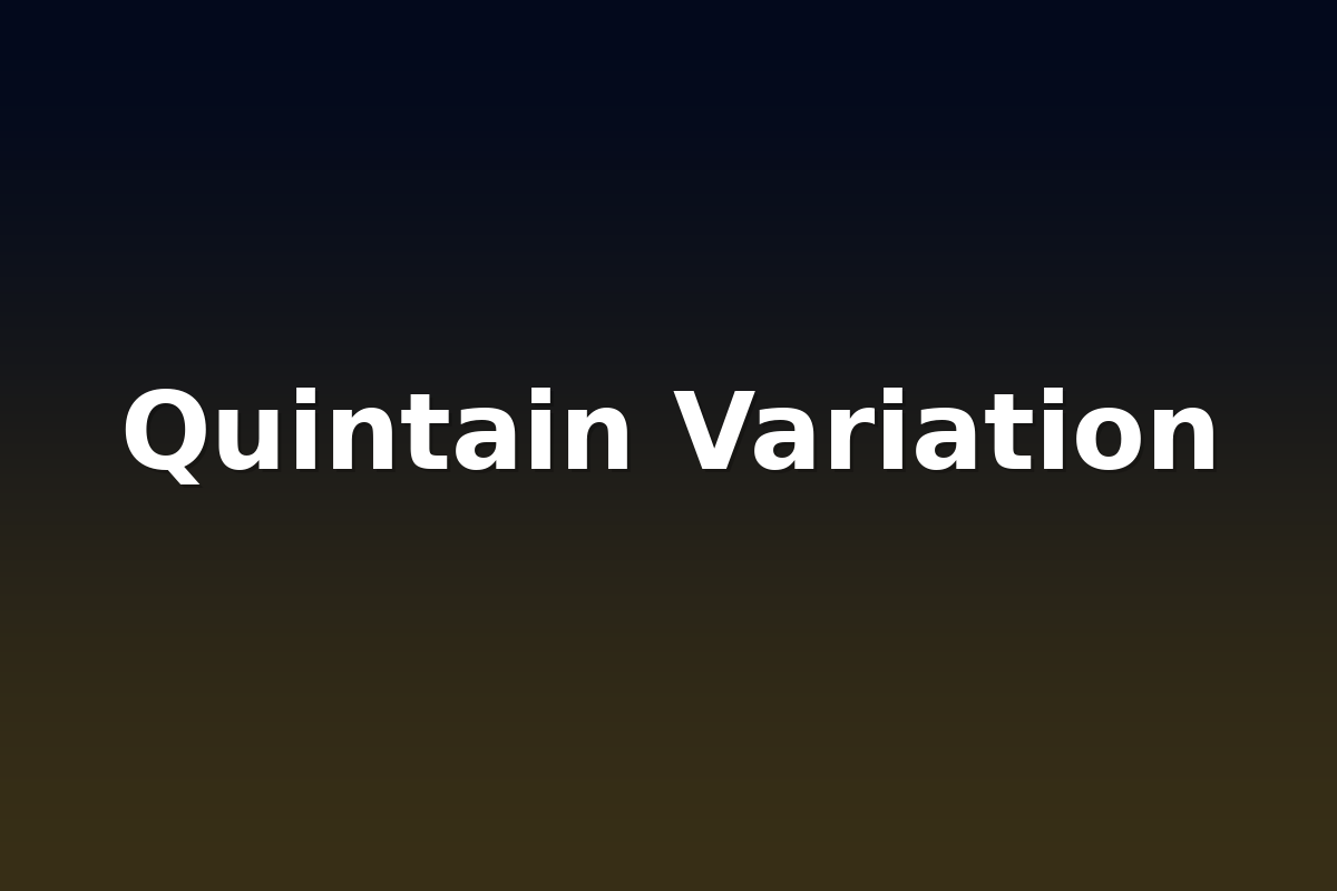 Quintain Variation