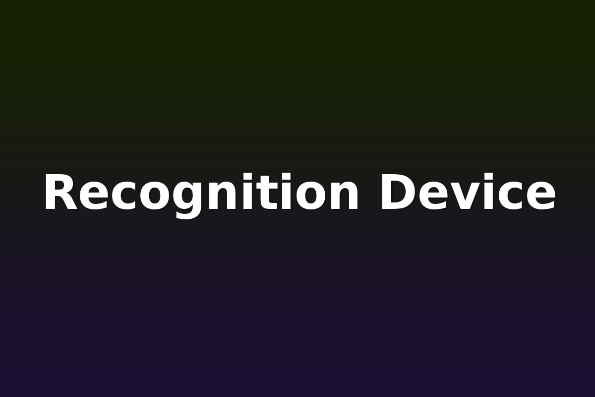 Recognition Device