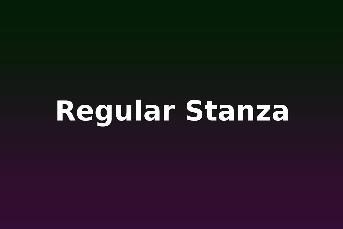 Regular Stanza