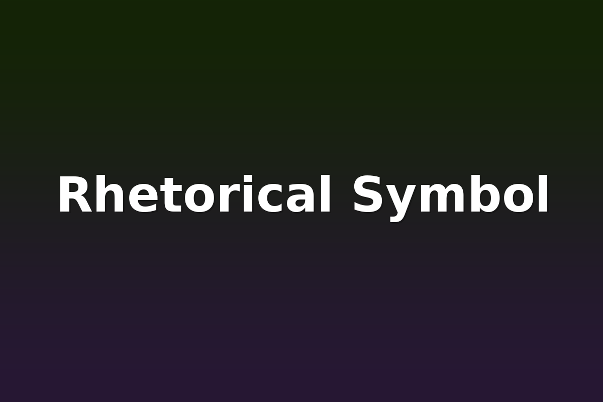 Rhetorical Symbol