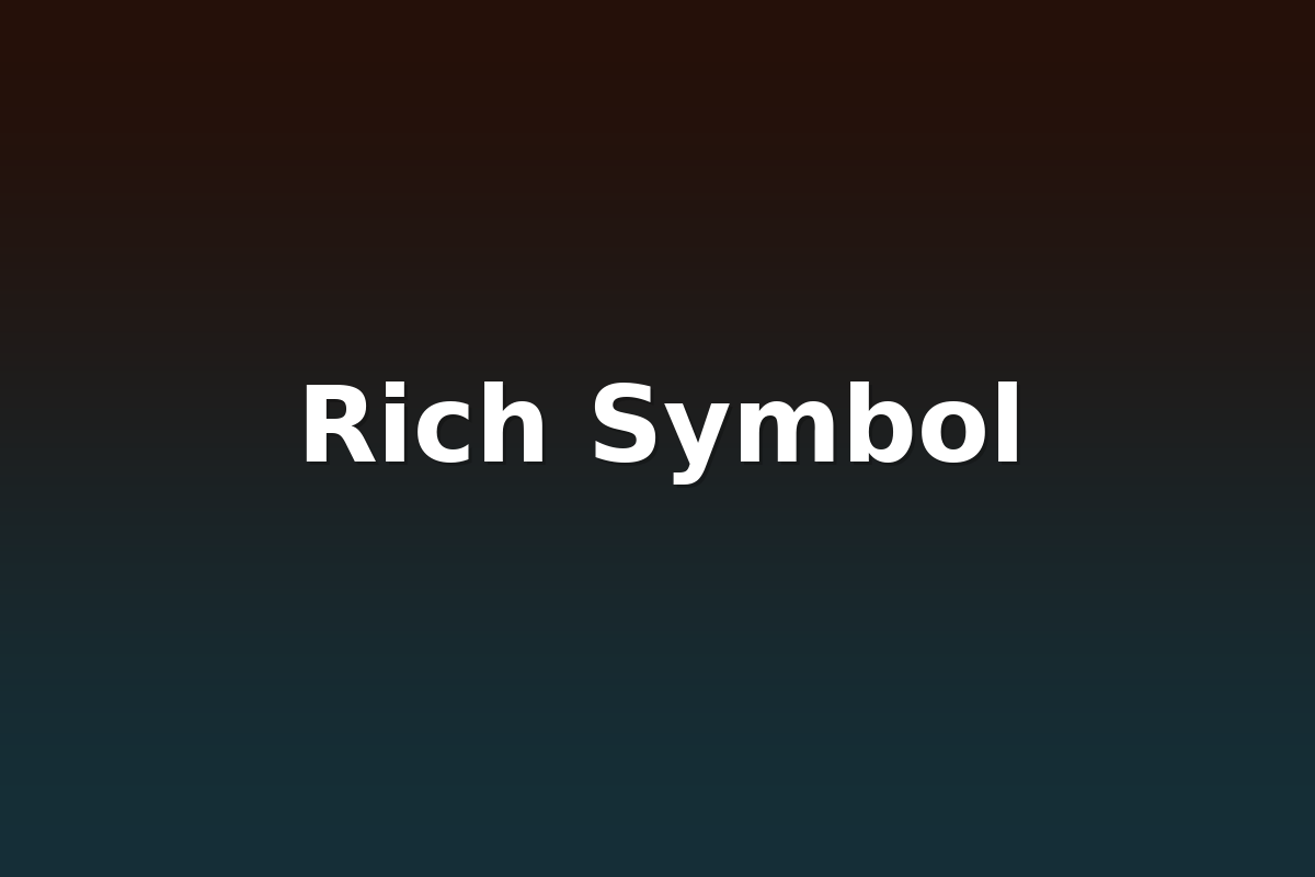 Rich Symbol