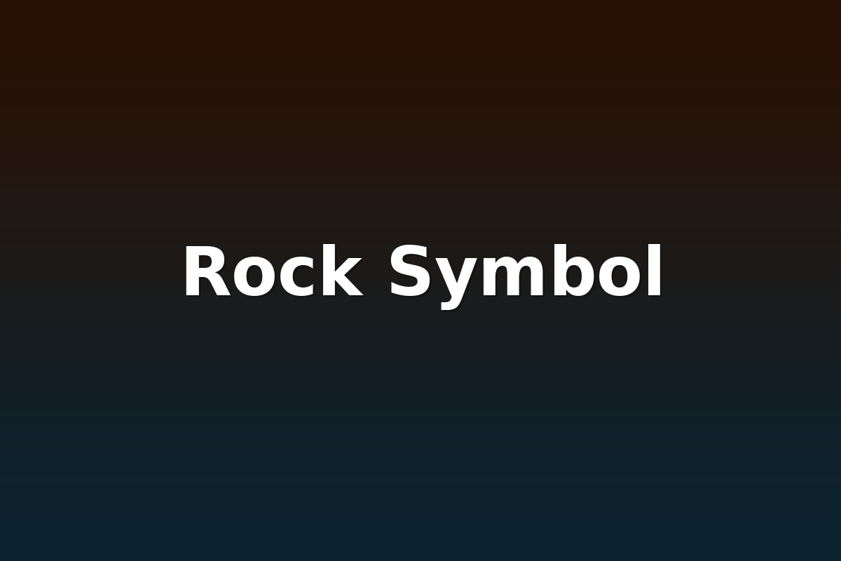 Rock Symbol