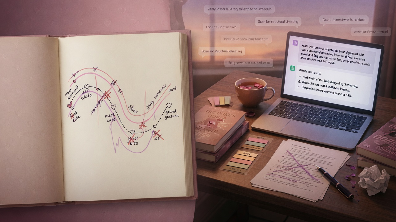 Romance Beat Sheet Audits: AI Prompts That Verify Your Lovers Hit Every Emotional Milestone on Schedule