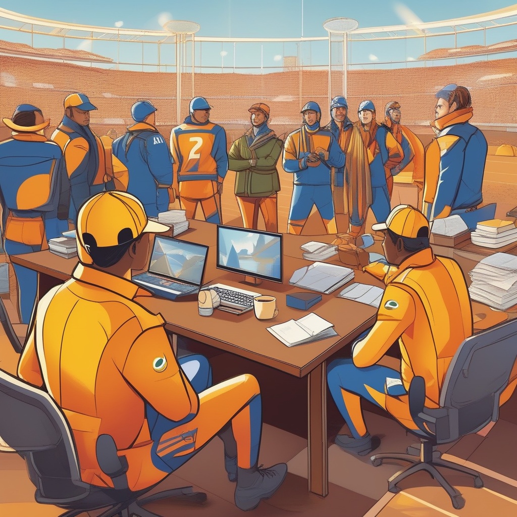 Searchers Ready for Football Sunny and Office