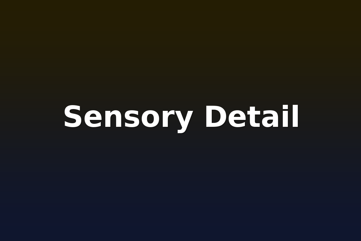 Sensory Detail