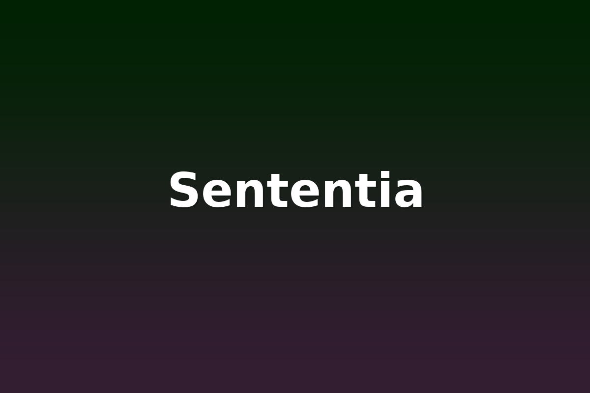 Sententia