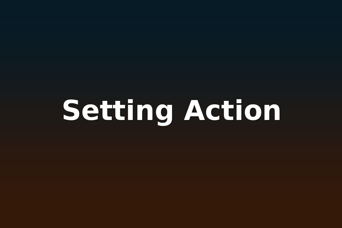 Setting Action