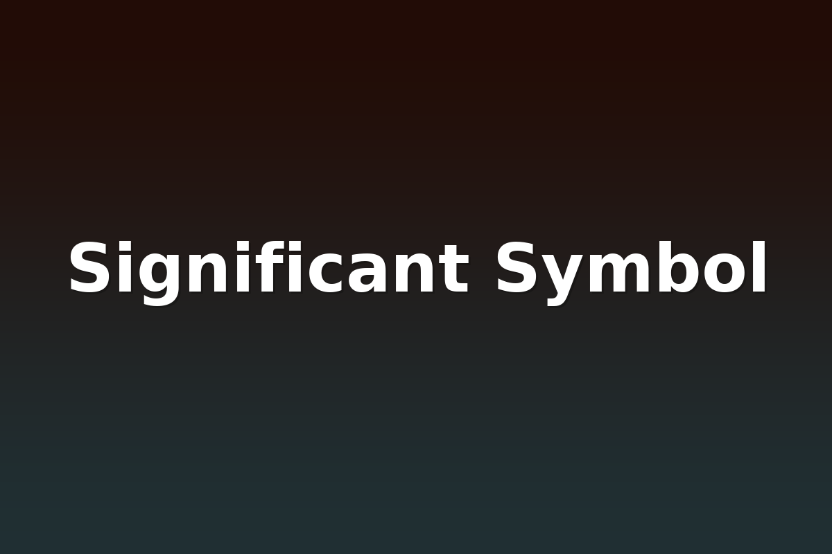 Significant Symbol