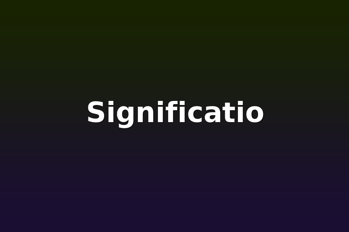 Significatio