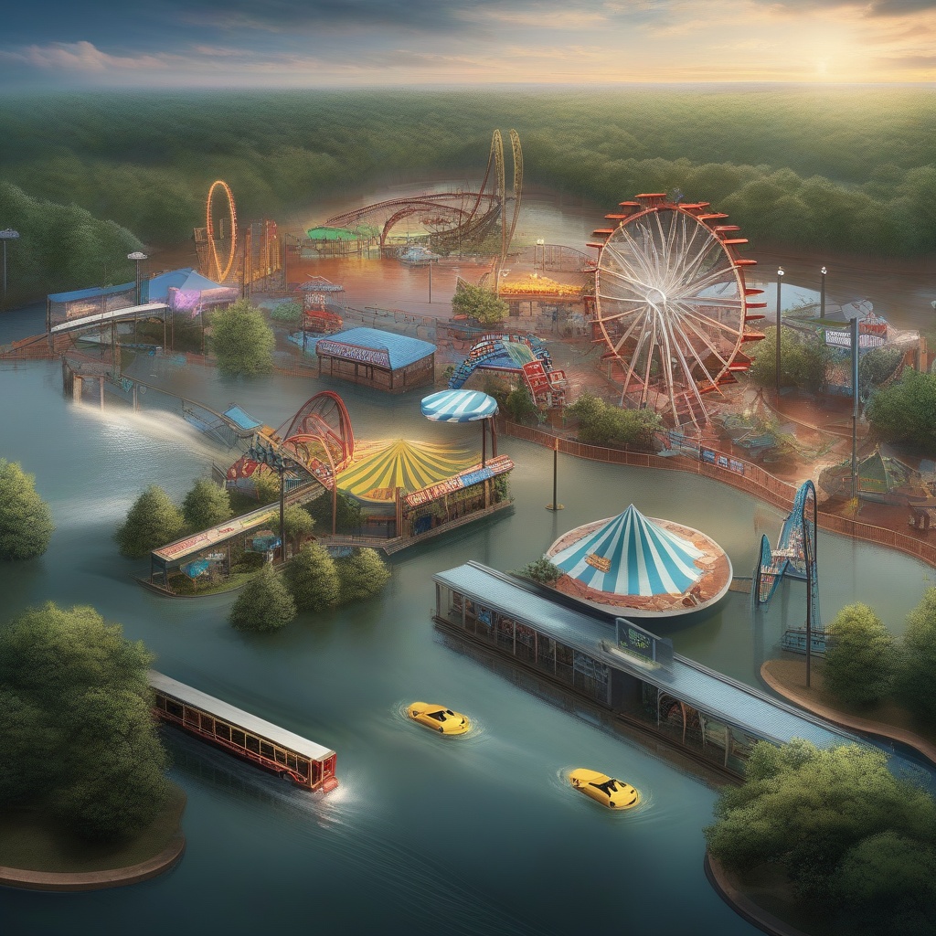 Six Flags Flooded in Atlanta - Videos on YouTube