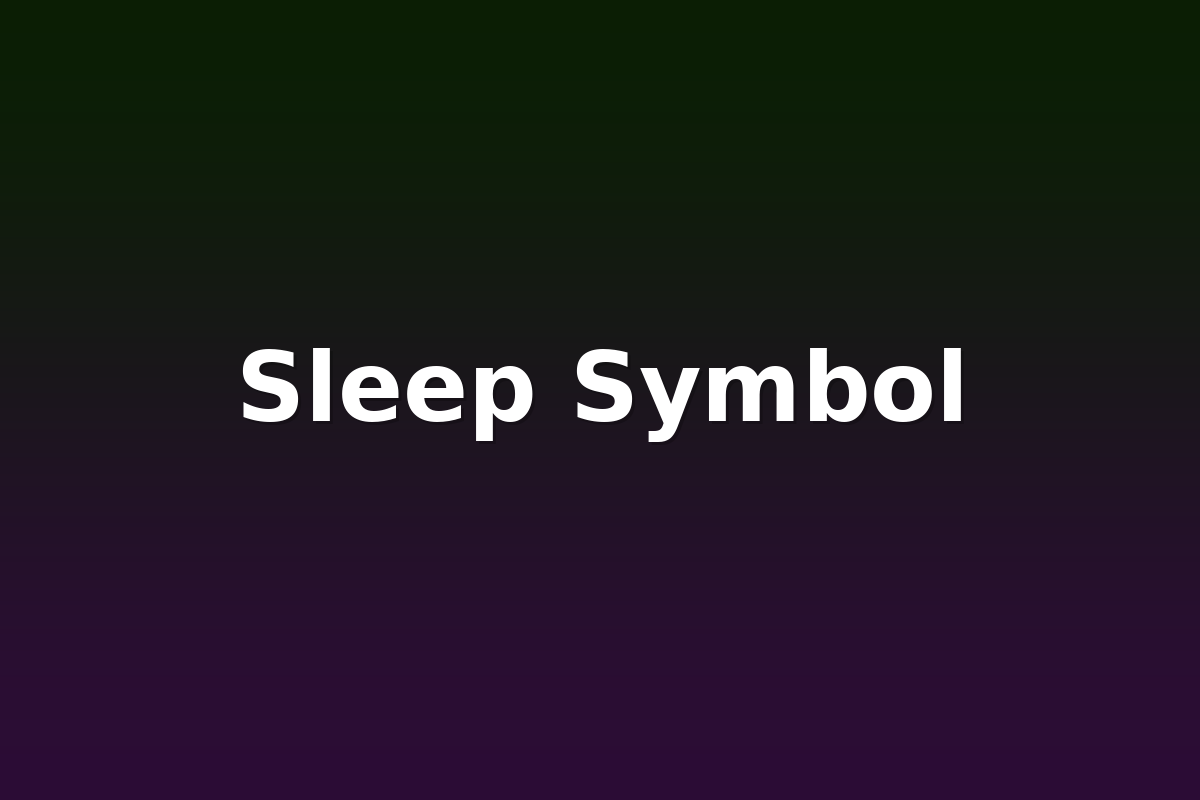 Sleep Symbol