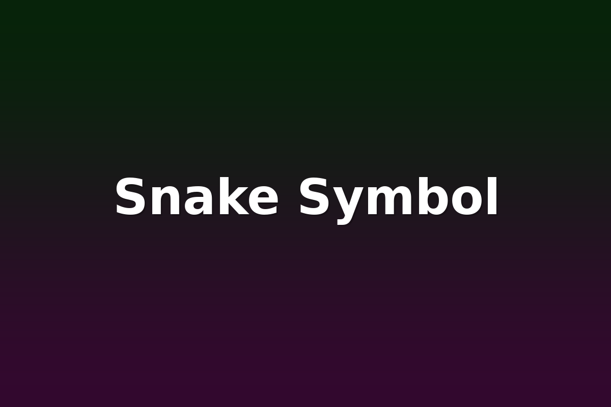 Snake Symbol