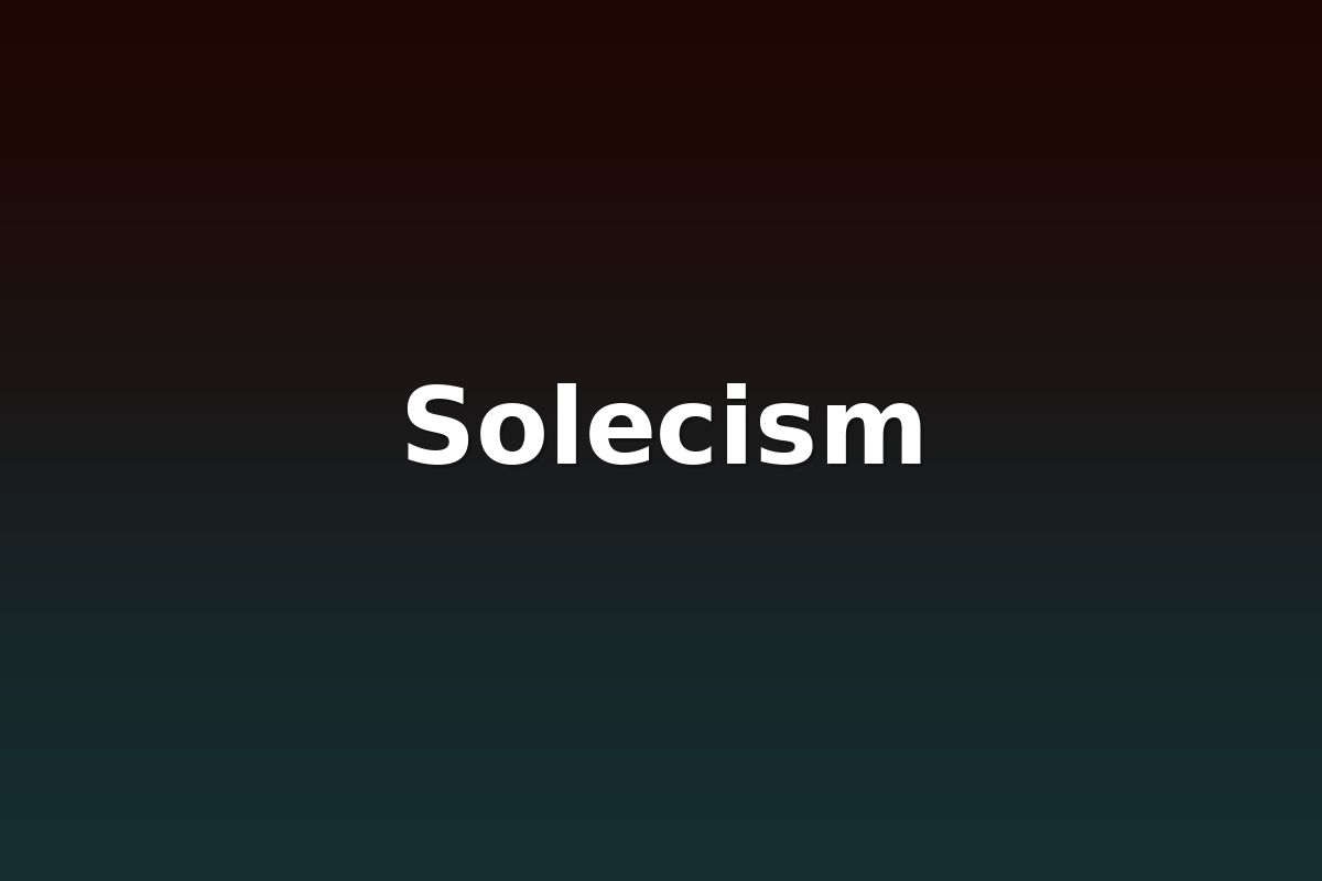 Solecism