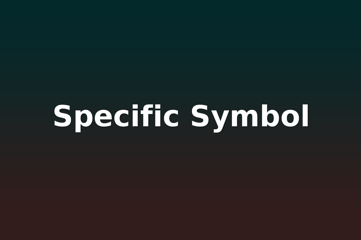 Specific Symbol