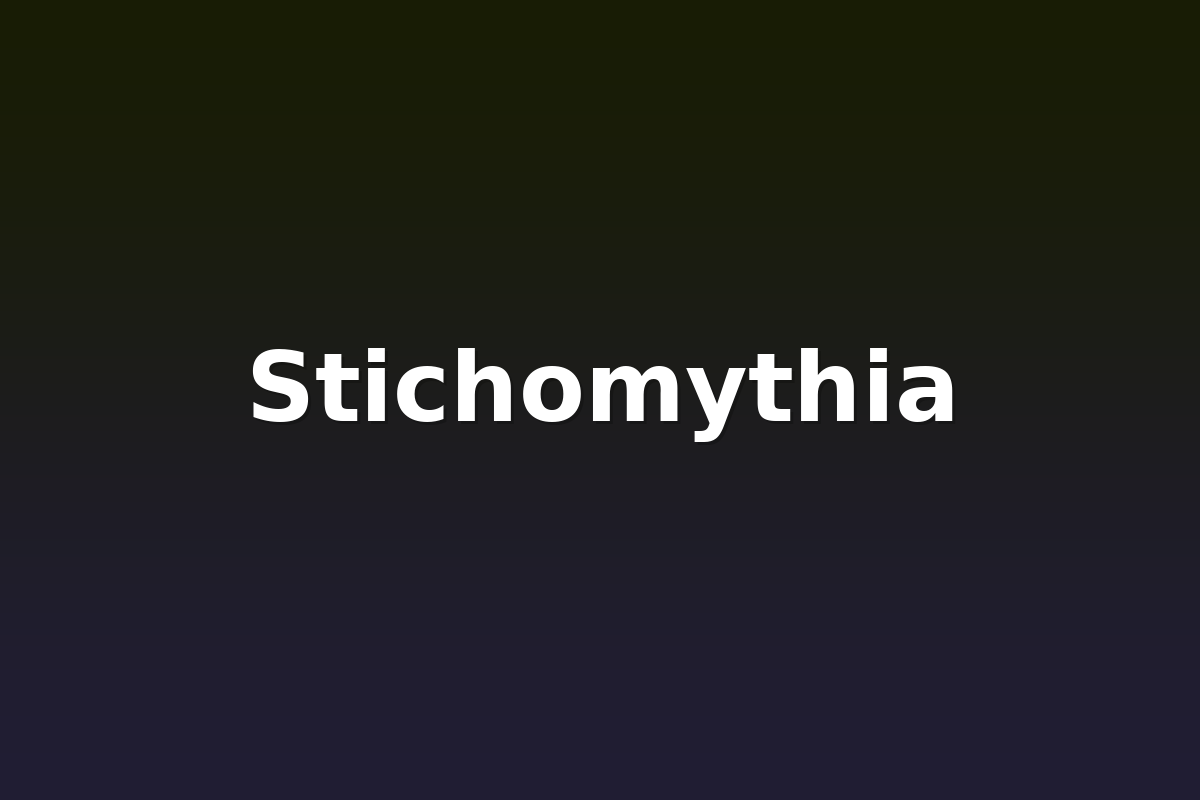 Stichomythia