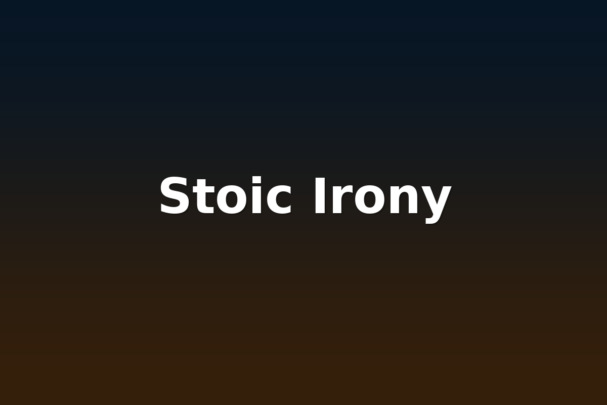 Stoic Irony