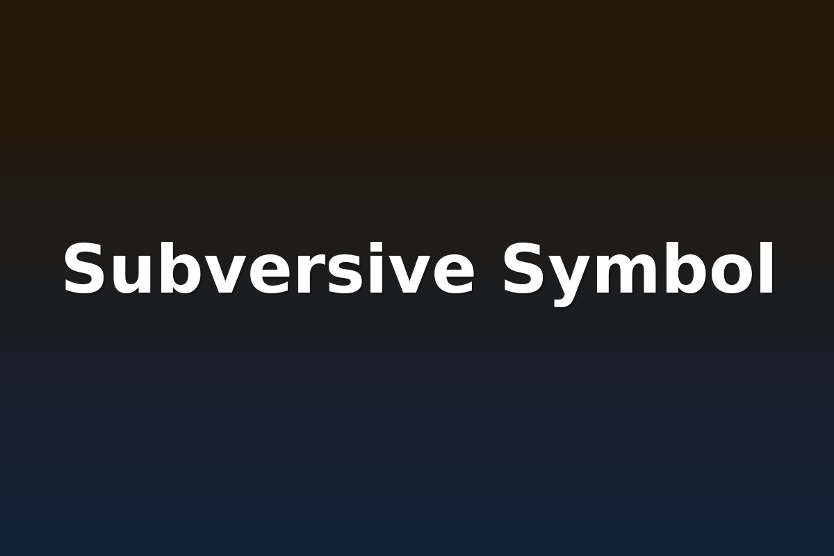 Subversive Symbol