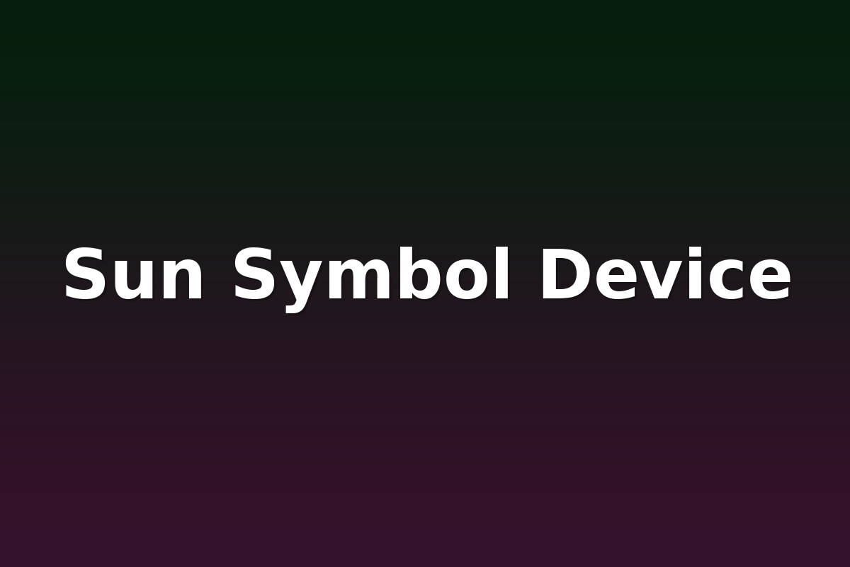 Sun Symbol Device