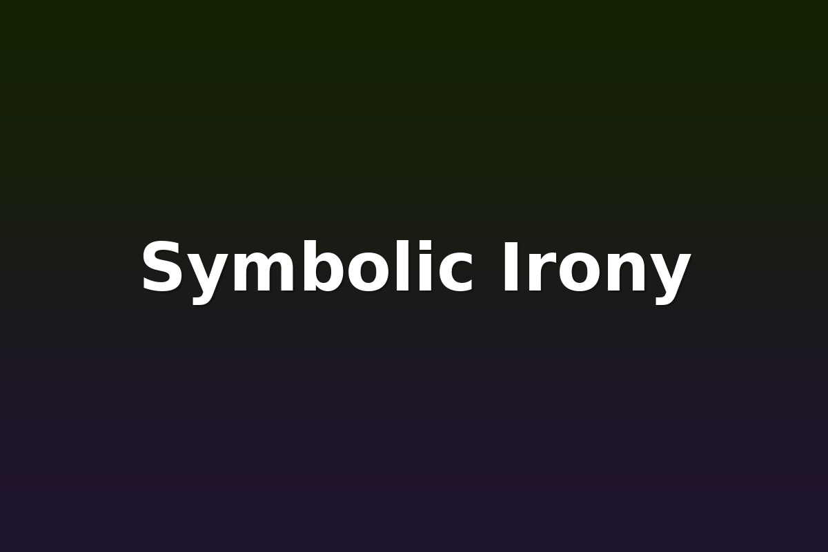 Symbolic Irony