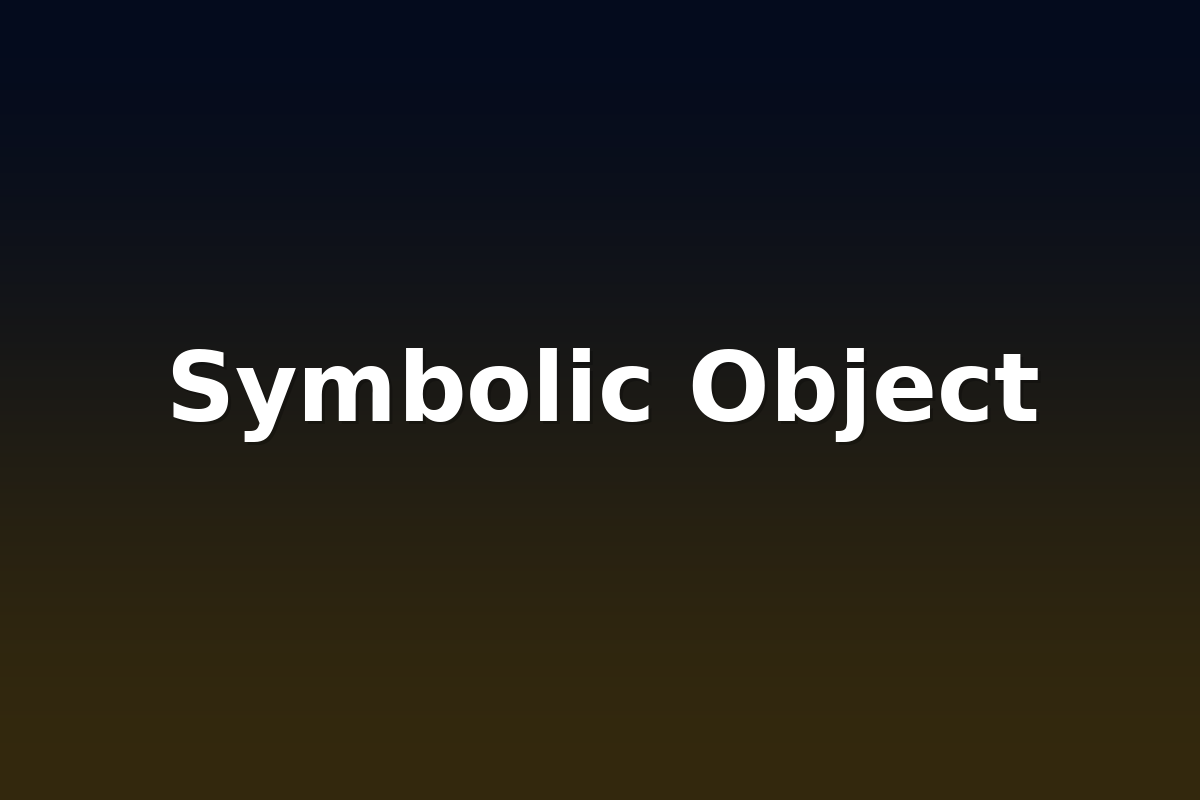Symbolic Object