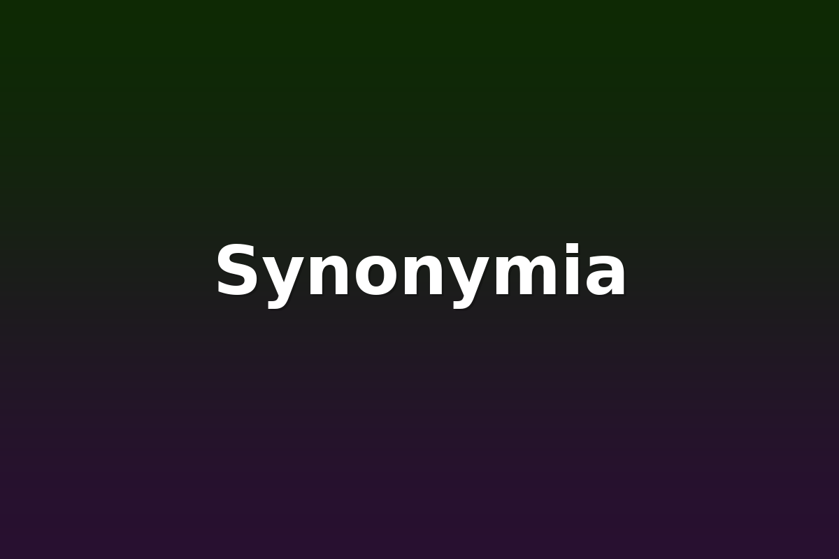 Synonymia