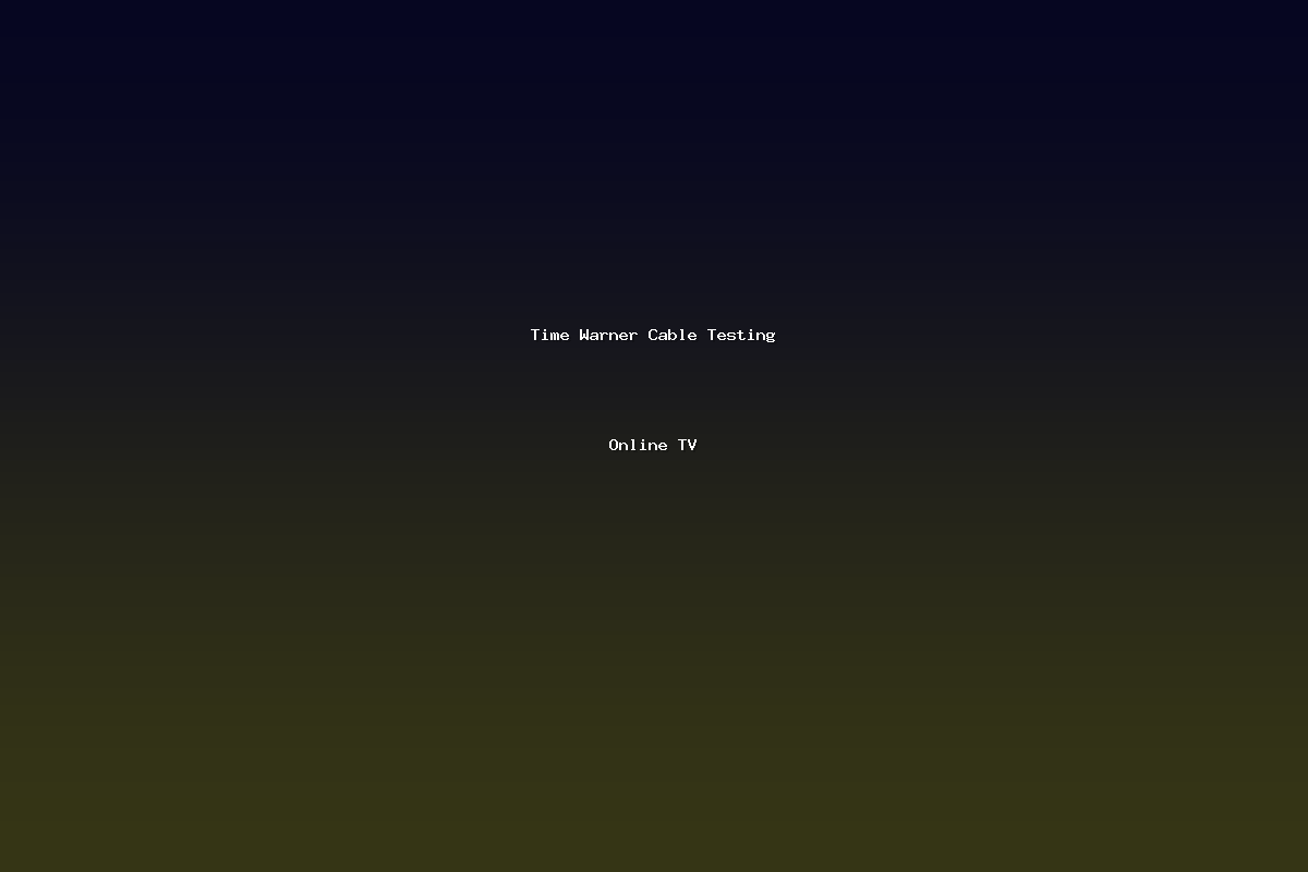 Time Warner Cable Testing Online TV