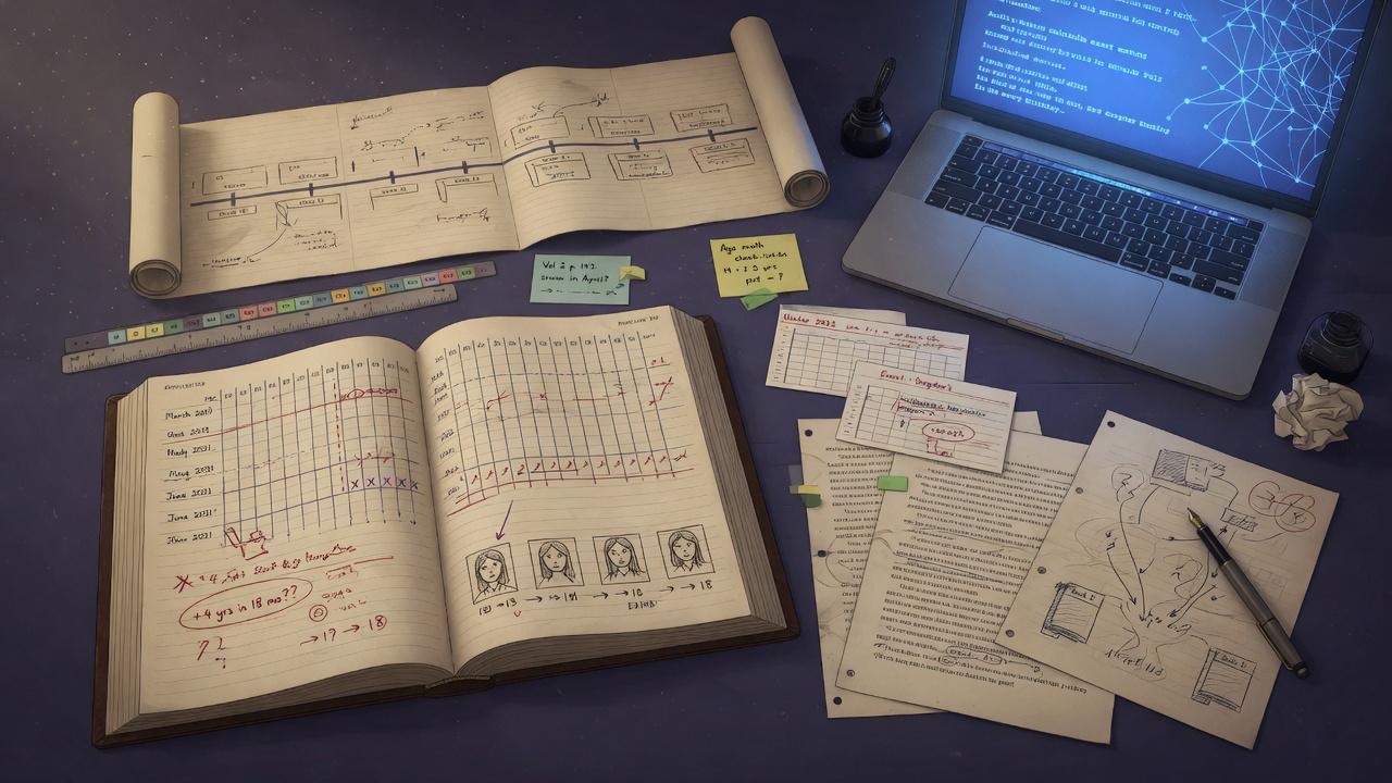 Timeline Drift Audits: AI Prompts That Catch Calendar and Age Math Errors Across Your Series