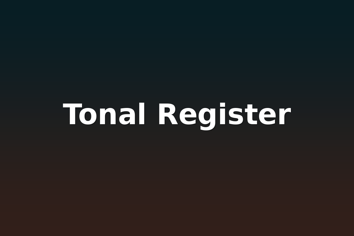 Tonal Register