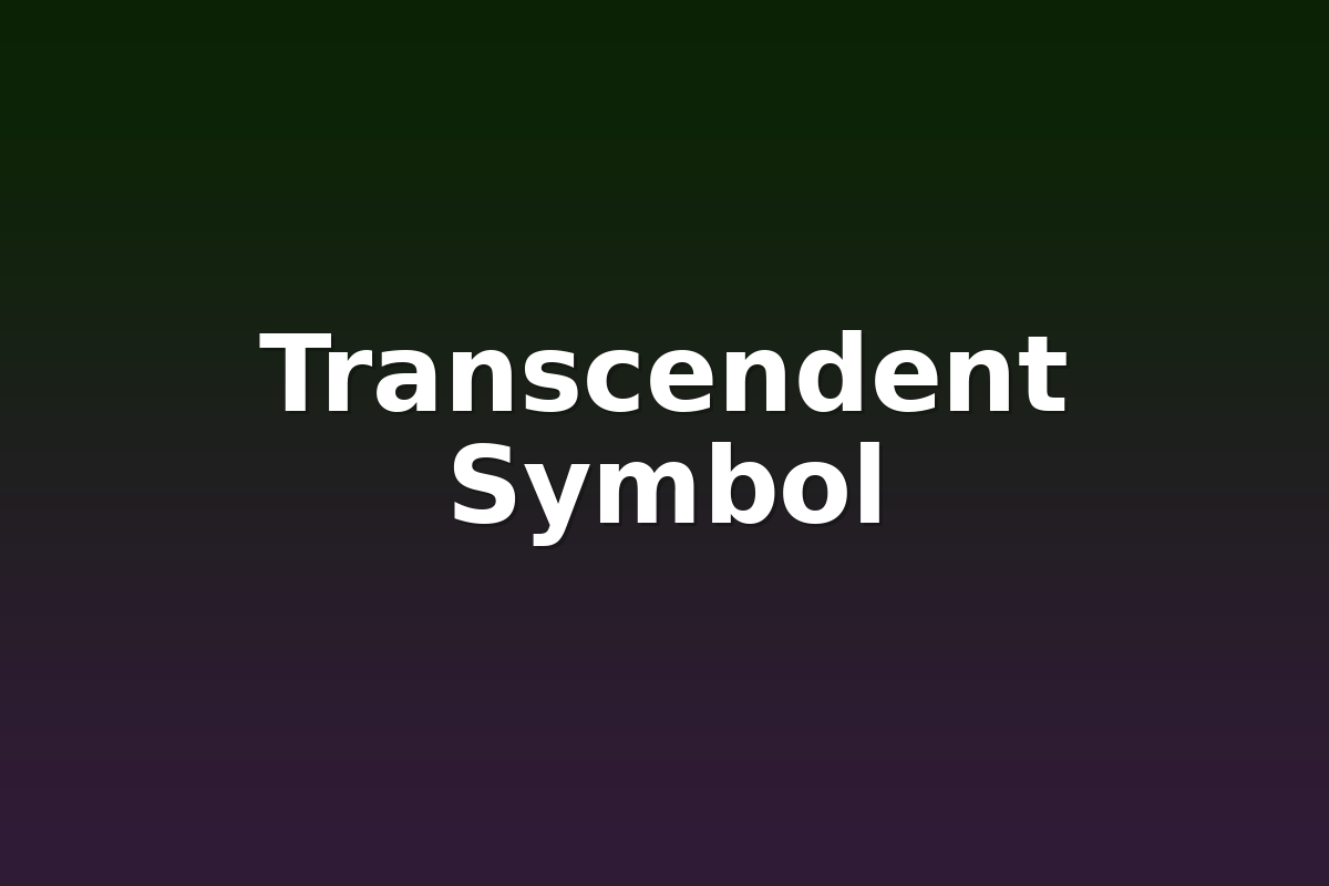Transcendent Symbol