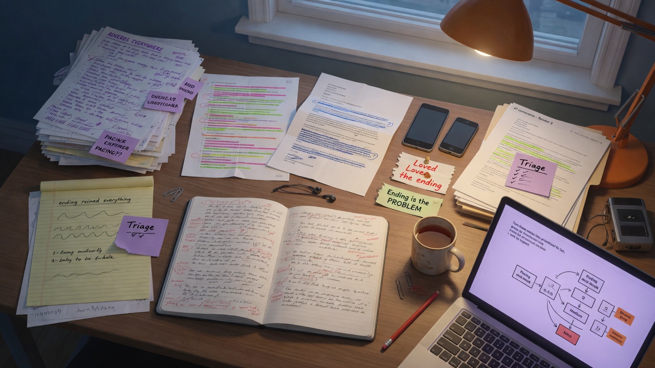 Triage Before Revision: AI Prompts That Turn Beta Reader Notes Into a Prioritized Fix List