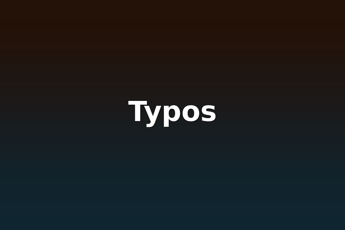 Typos