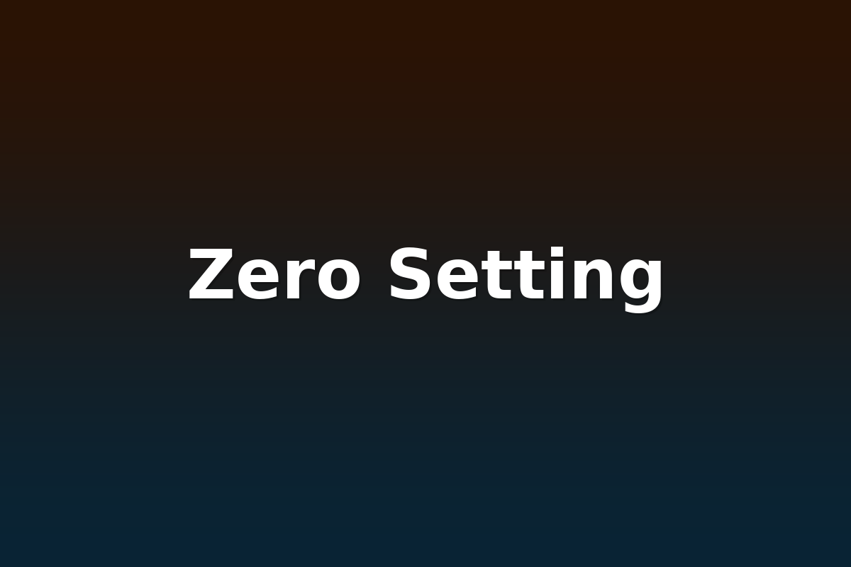 Zero Setting