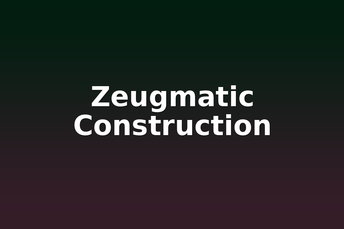 Zeugmatic Construction